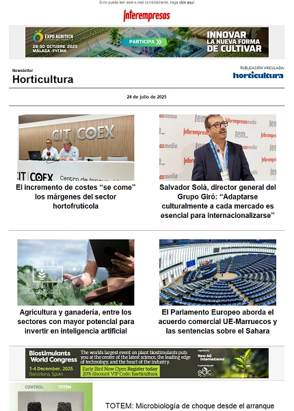 Newsletter Horticultura