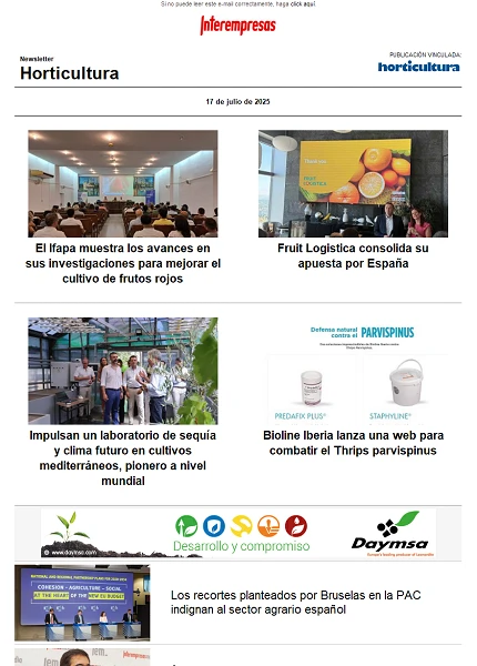 Newsletter Horticultura