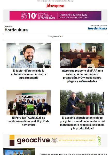 Newsletter Horticultura