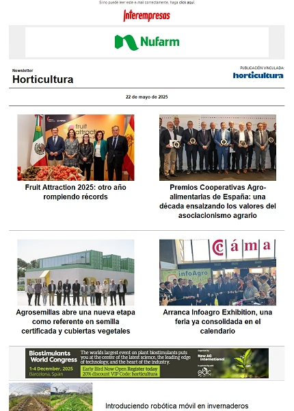 Newsletter Horticultura