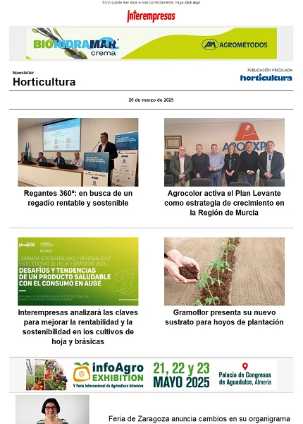 Newsletter Horticultura