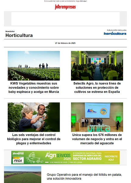 Newsletter Horticultura