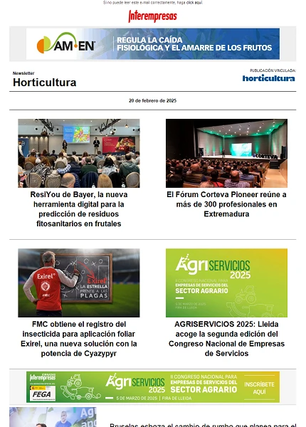 Newsletter Horticultura