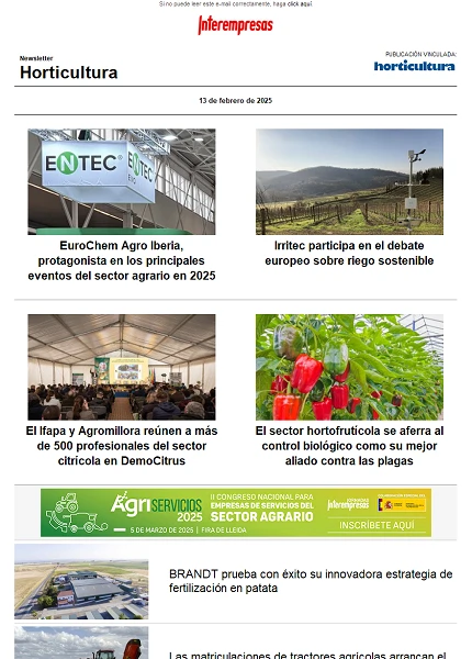 Newsletter Horticultura