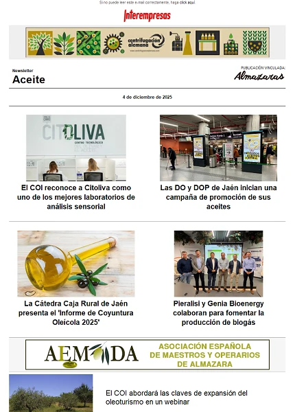 Newsletter Aceite