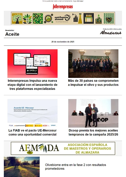 Newsletter Aceite