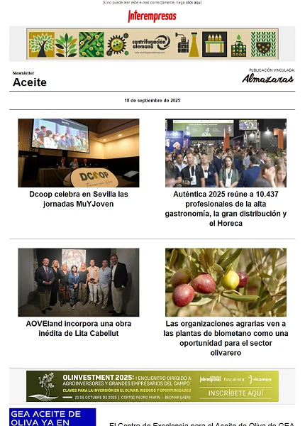 Newsletter Aceite