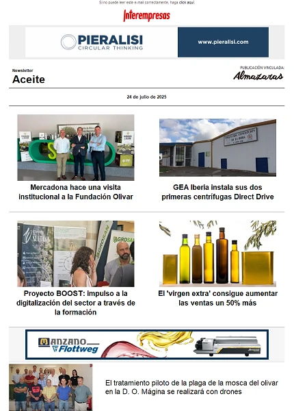 Newsletter Aceite