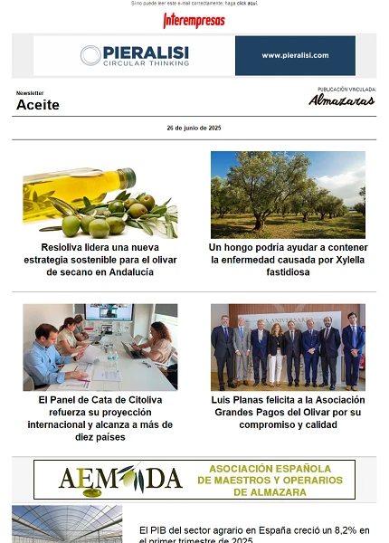 Newsletter Aceite