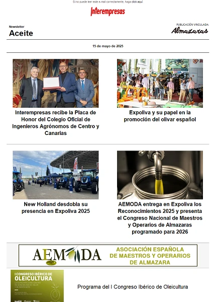 Newsletter Aceite