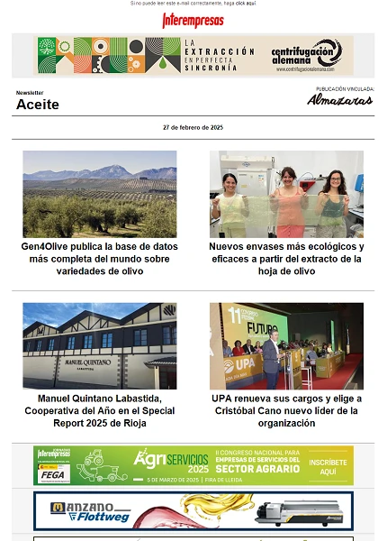 Newsletter Aceite