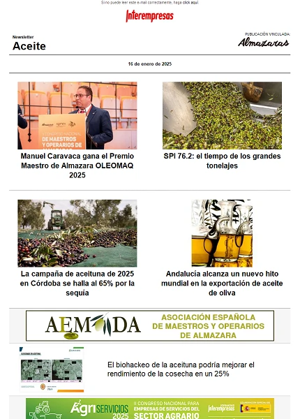 Newsletter Aceite