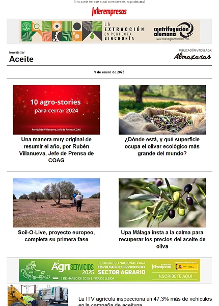 Newsletter Aceite