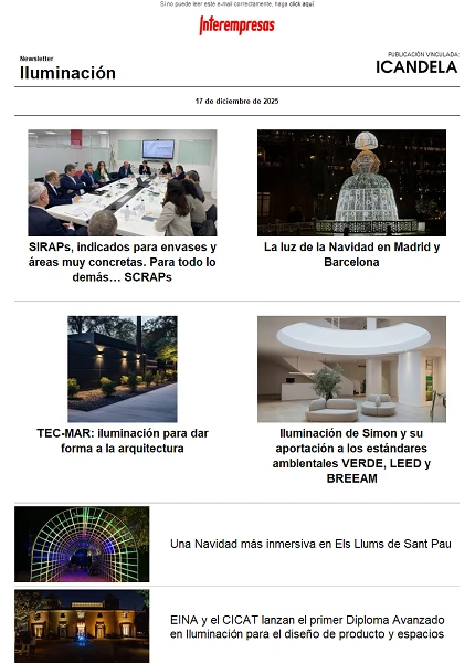 Newsletter Iluminación Newsletter Iluminación