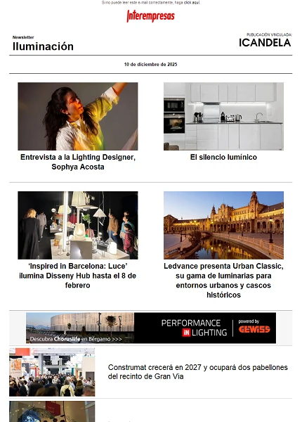 Newsletter Iluminación Newsletter Iluminación