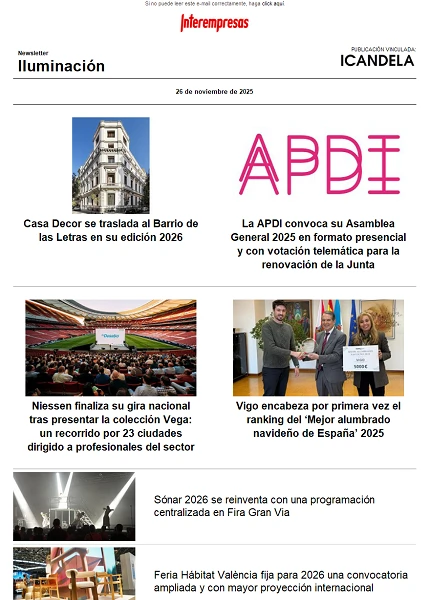Newsletter Iluminación Newsletter Iluminación