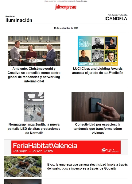 Newsletter Iluminación