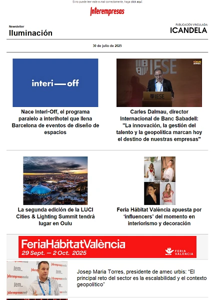 Newsletter Iluminación