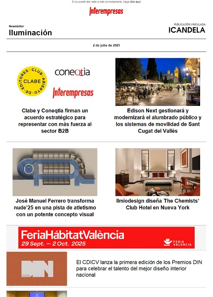 Newsletter Iluminación