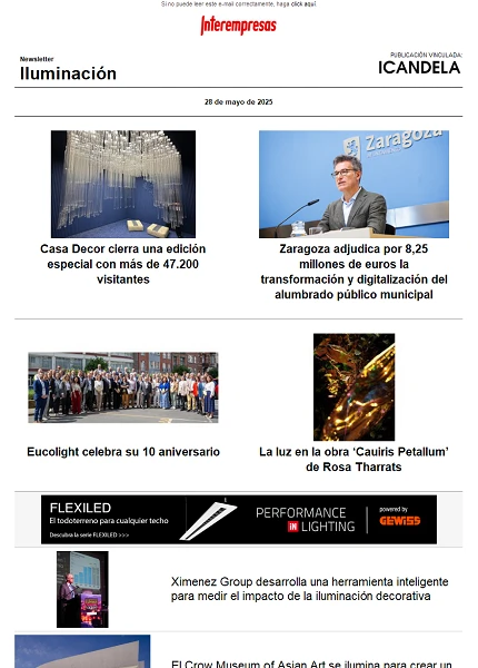 Newsletter Iluminación