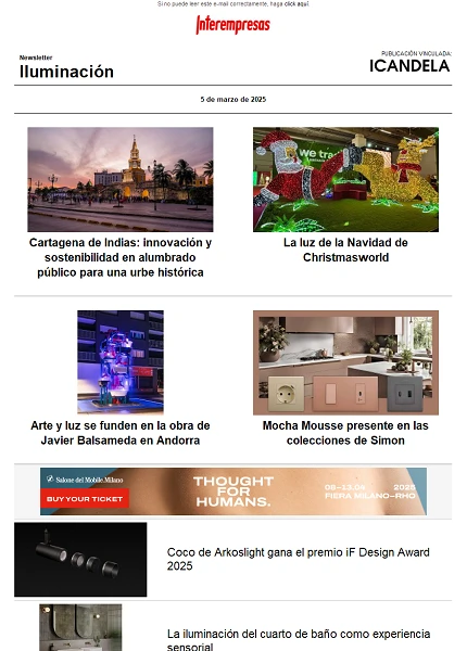 Newsletter Iluminación