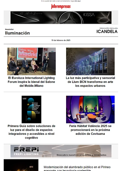 Newsletter Iluminación