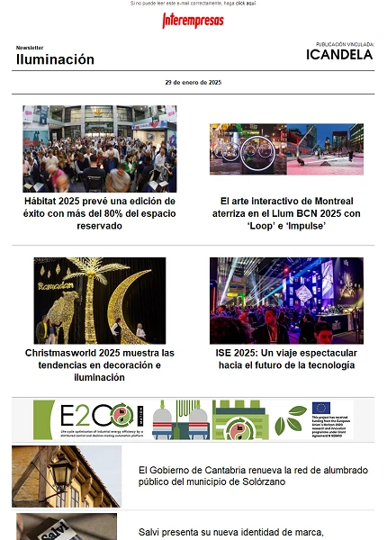 Newsletter Iluminación