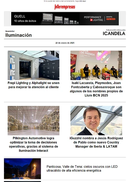 Newsletter Iluminación