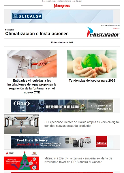 Newsletter Climatización e Instalaciones