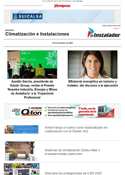 Newsletter Climatización e Instalaciones Newsletter Climatización e Instalaciones
