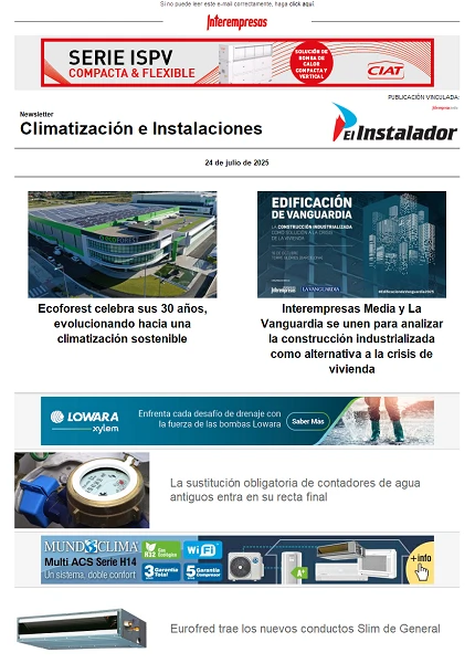 Newsletter Climatización e Instalaciones