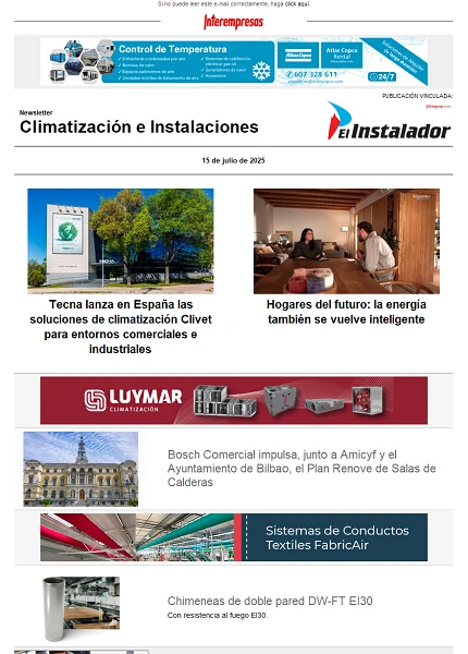 Newsletter Climatización e Instalaciones