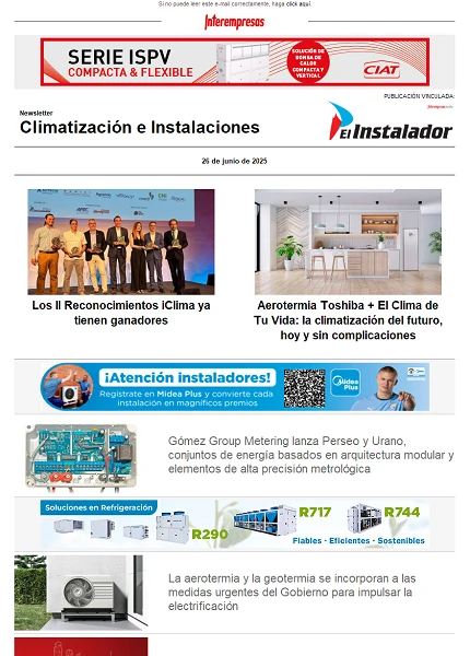 Newsletter Climatización e Instalaciones