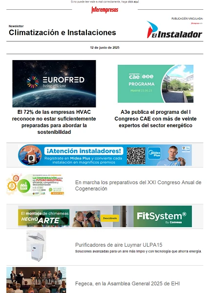 Newsletter Climatización e Instalaciones