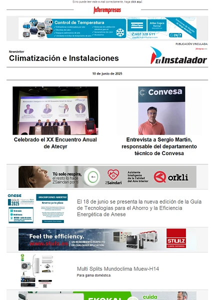 Newsletter Climatización e Instalaciones