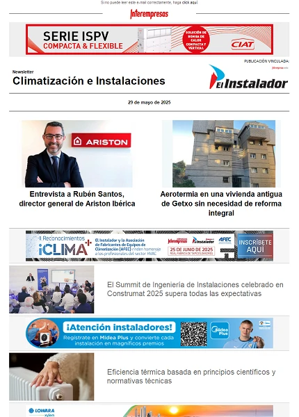Newsletter Climatización e Instalaciones