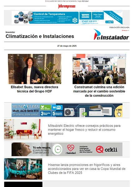 Newsletter Climatización e Instalaciones