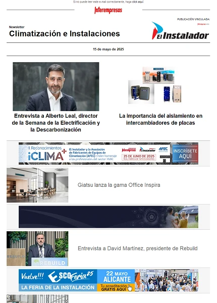 Newsletter Climatización e Instalaciones