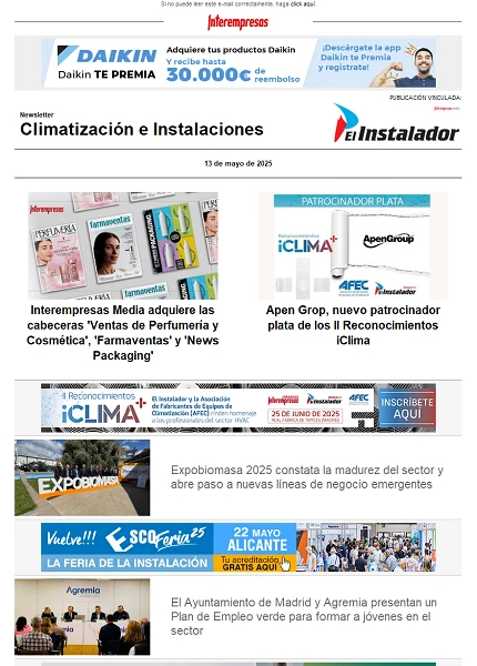 Newsletter Climatización e Instalaciones