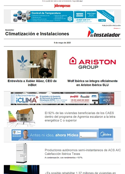 Newsletter Climatización e Instalaciones