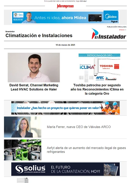 Newsletter Climatización e Instalaciones