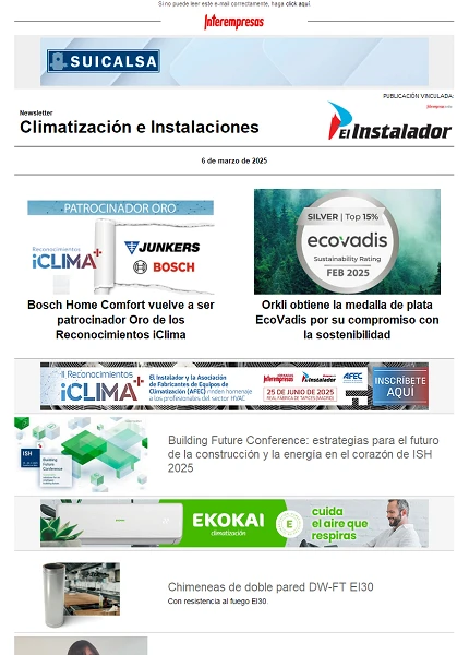 Newsletter Climatización e Instalaciones