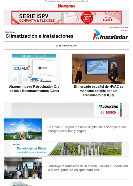 Newsletter Climatización e Instalaciones