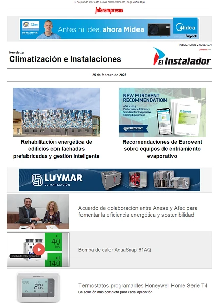 Newsletter Climatización e Instalaciones