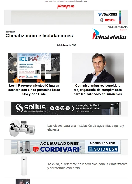 Newsletter Climatización e Instalaciones