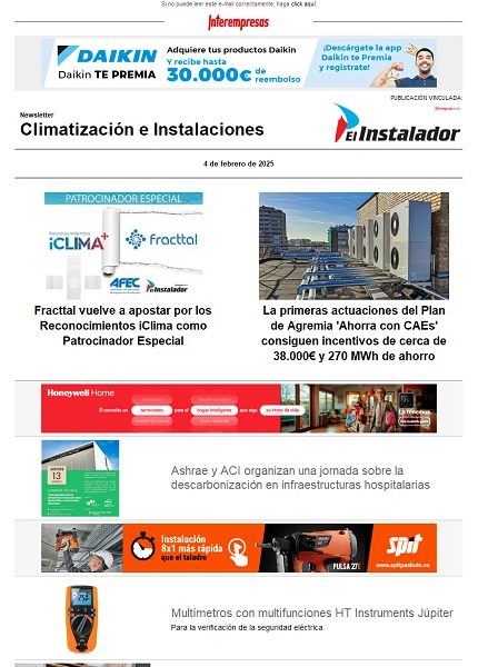 Newsletter Climatización e Instalaciones