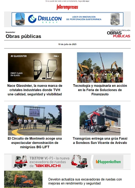 Newsletter Obras públicas
