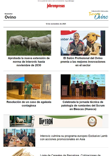 Newsletter Ovino Newsletter Ovino