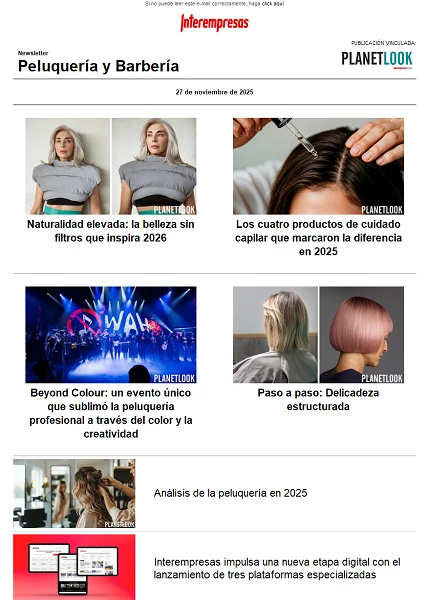 Newsletter Peluquería