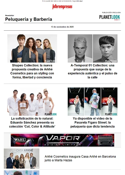 Newsletter Peluquería